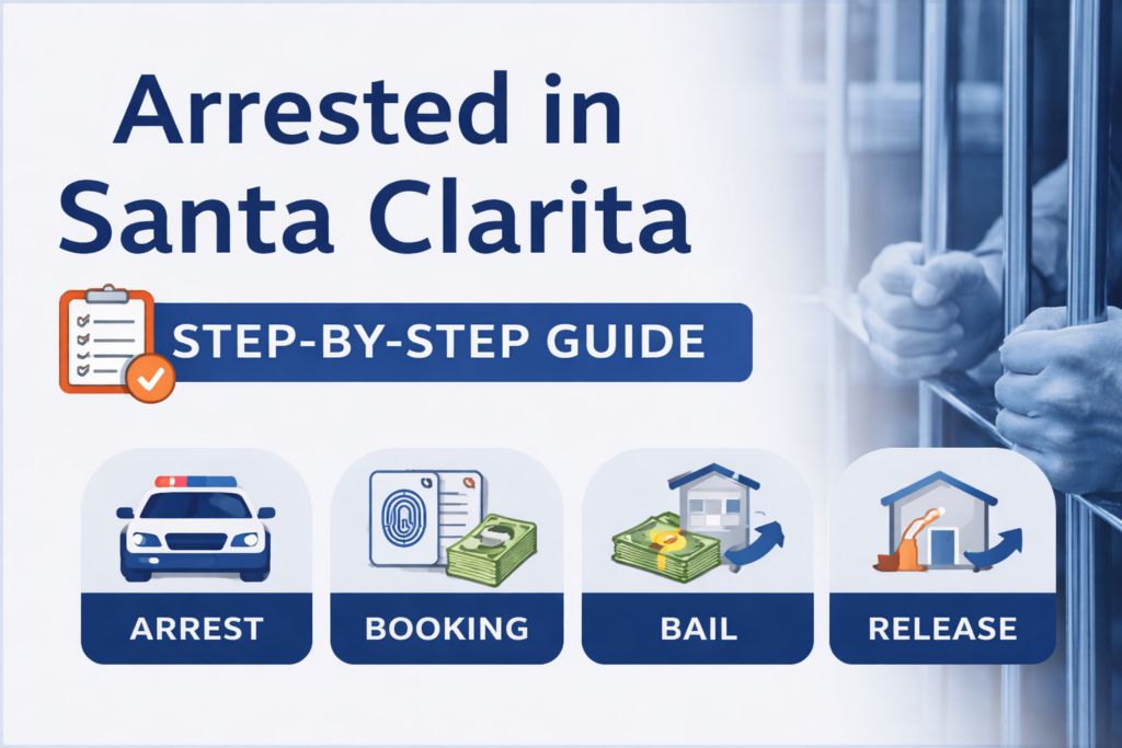 Step-by-step guide and overview of what happens after an arrest in Santa Clarita, including booking, bail, and release process.